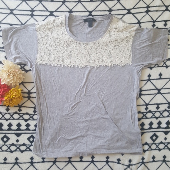 NWOT J.Crew Floral Lace Top - Picture 1 of 6
